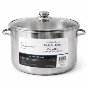 Mainstays Stainless Steel Dutch Oven – 13 Quart / 12.3L